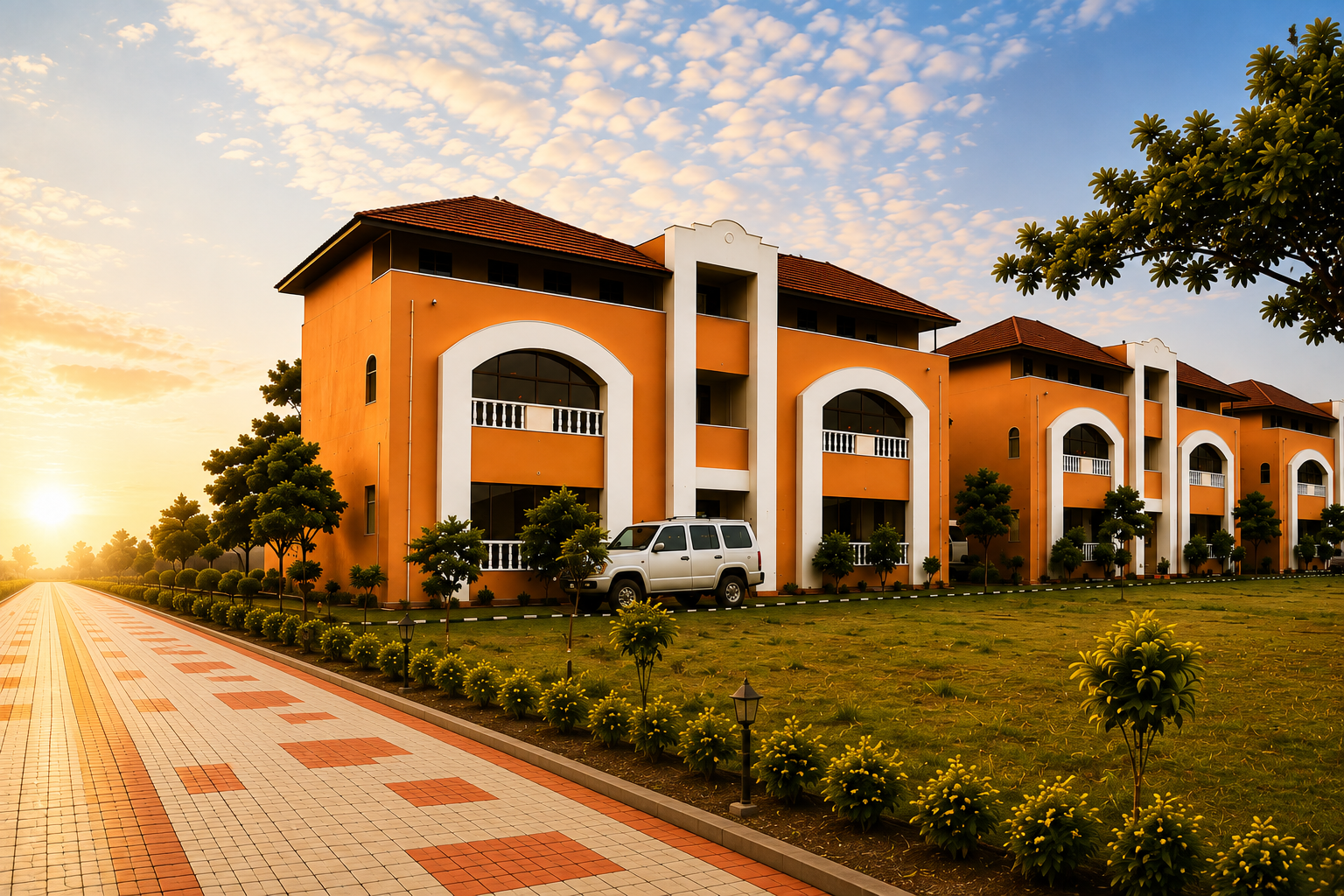 Hotel Sampoorna at sunset