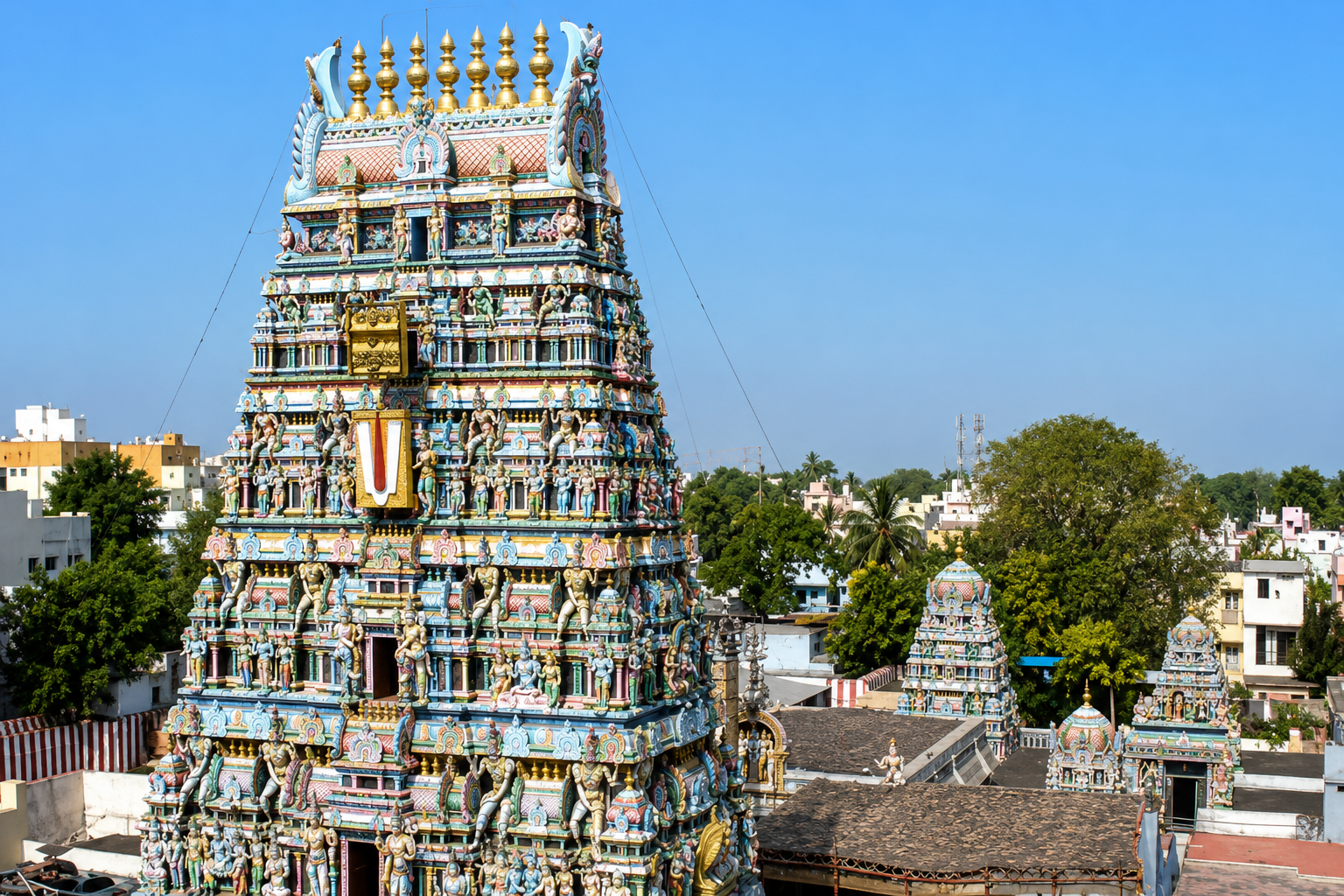 One of the 11 Divya Desam temples near Sirkazhi
