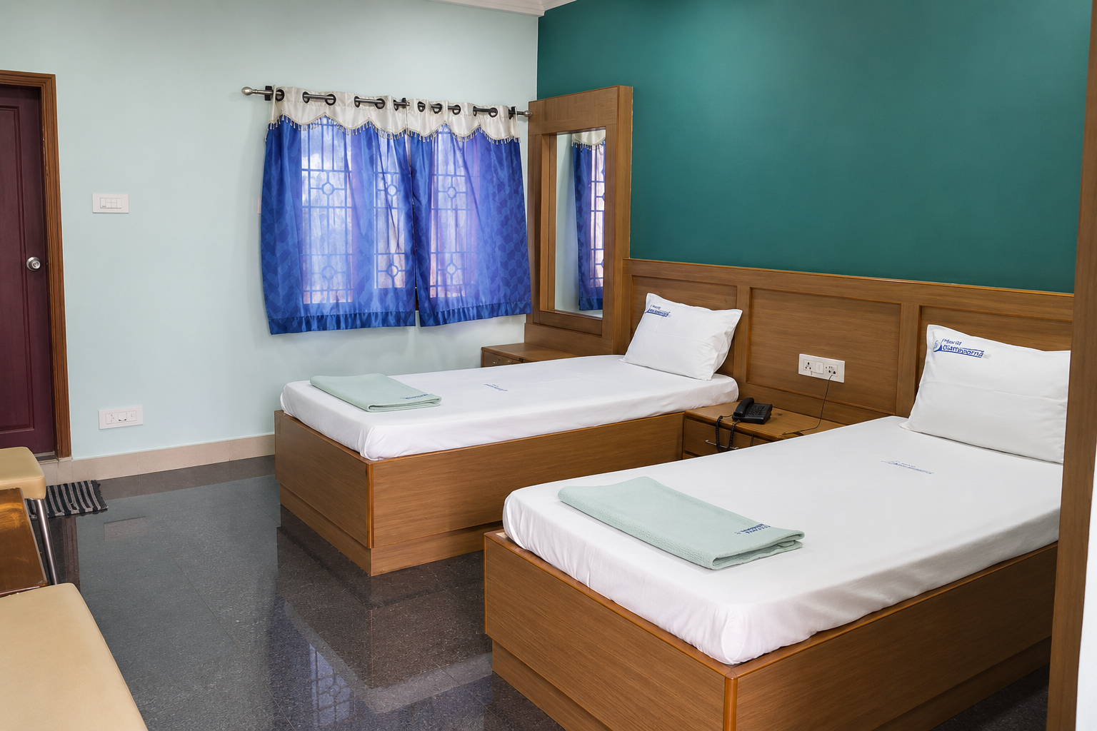 Double seperate Bedroom with AC